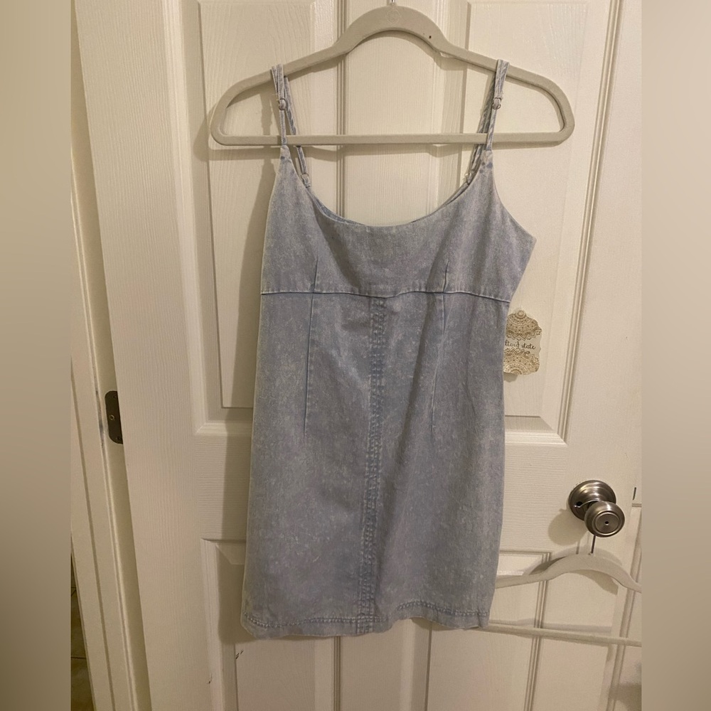 Altar'd State Light Blue denim Mini Dress